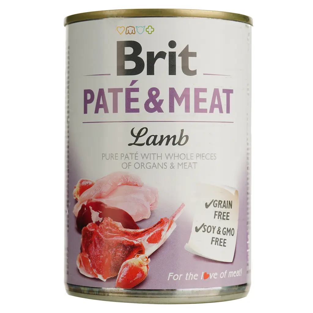 Влажный корм для собак Brit Pate & Meat Lamb с ягненком 400 г - фото 1