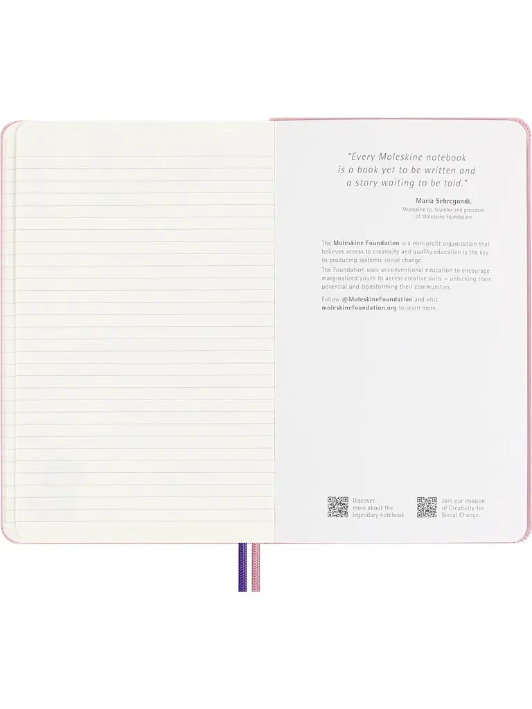 Блокнот Moleskine Sakura x Momoko середній у лінійку канва (LESU07QP060NB) - фото 5