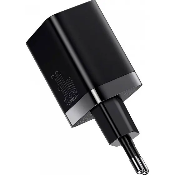 Мережевий зарядний пристрій Baseus Super Si Pro 30W USB-C + USB-A Black (CCSUPP-E01) [102000] - фото 2
