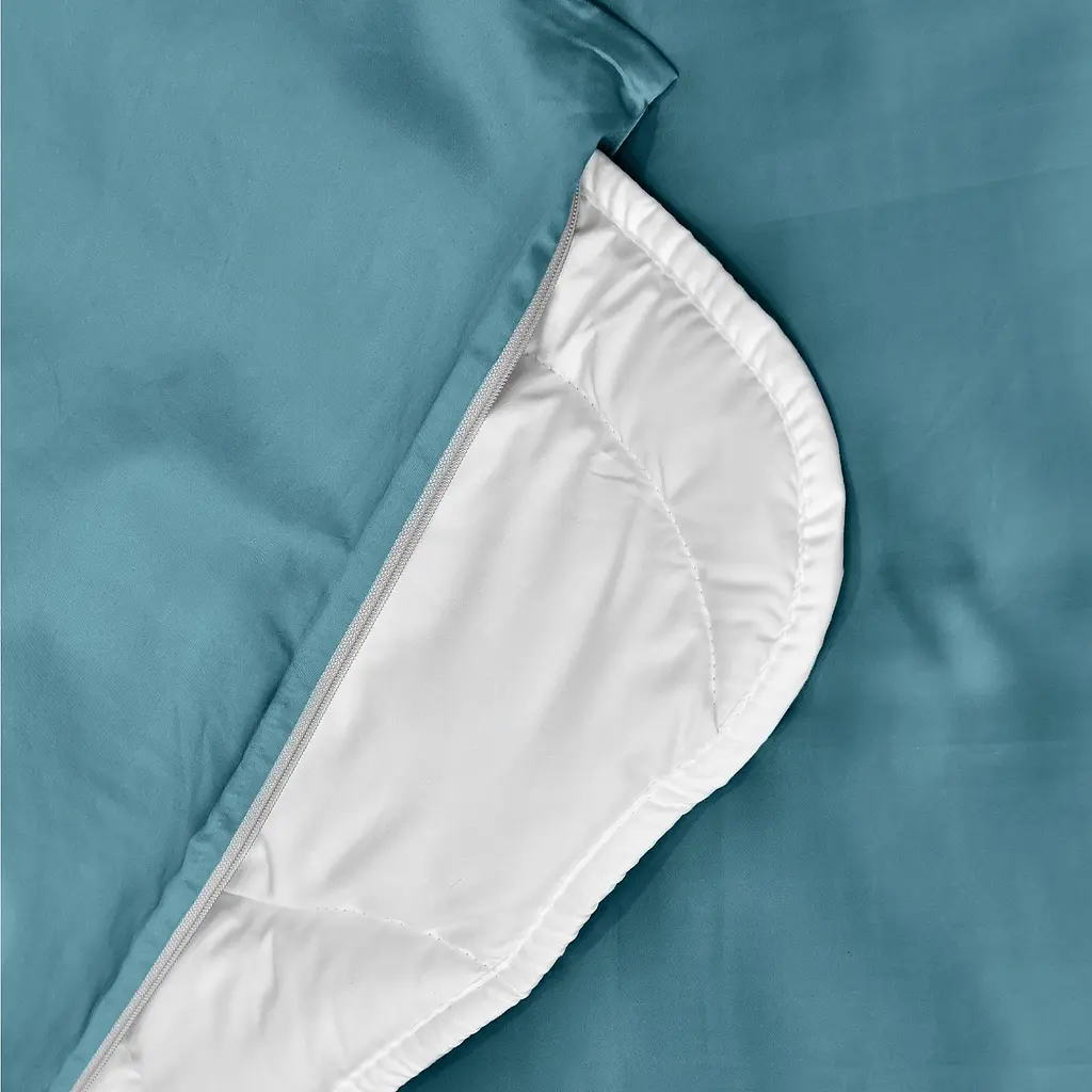 Комплект постільної білизни Ideia Сатин полуторний без простирадла 145х215 см (8-36086_м'ята) - фото 3