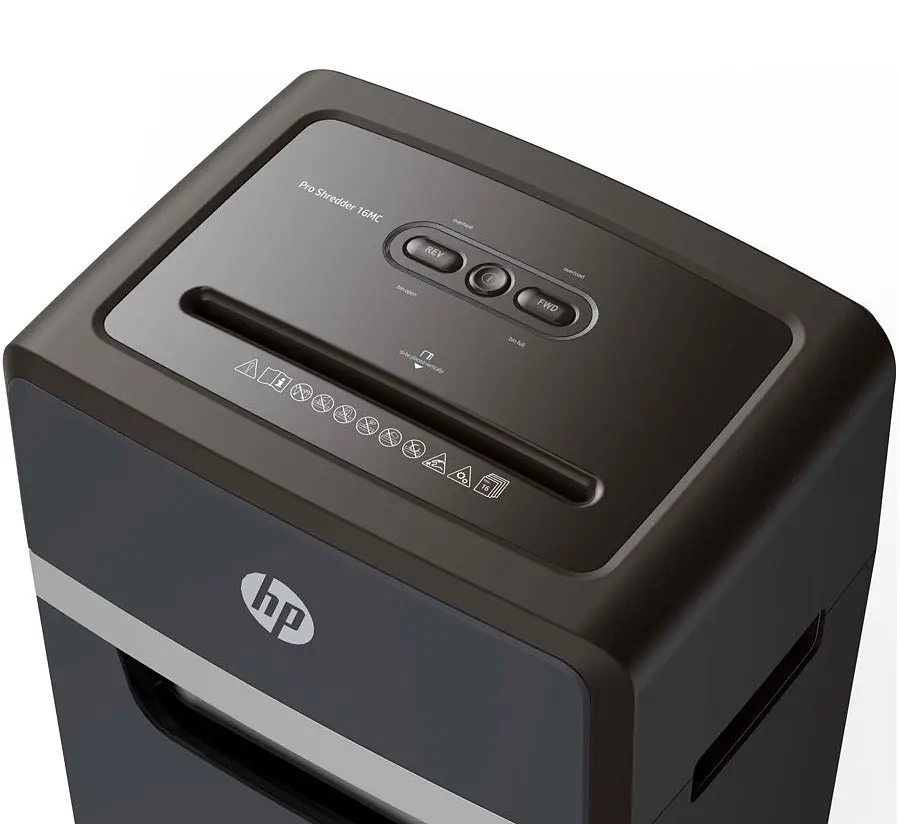 Знищувач документів HP Pro Shredder 16MC, A4, 80g х 16 листів, 2x15, 30 л., P-5 - фото 5