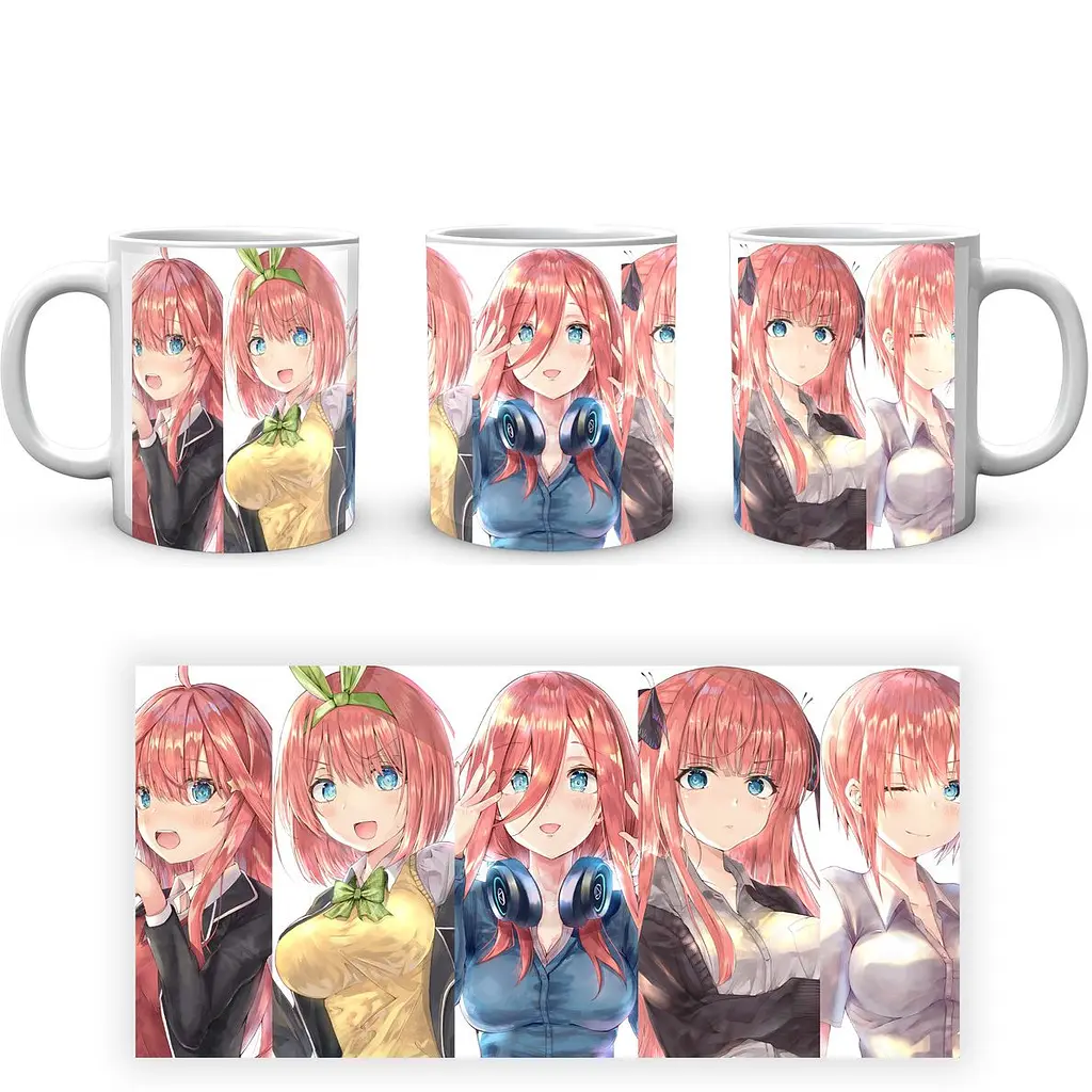 Кухоль GeekLand The Quintessential Quintuplets П'ять наречених QQ 02.16 330 мл білий - фото 4