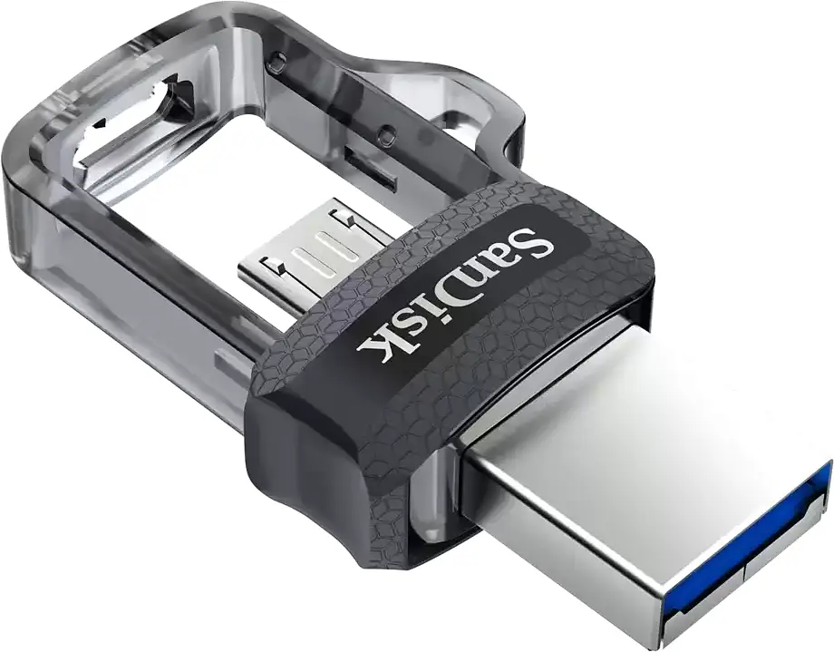 USB Flash накопичувач SanDisk 128GB Ultra Dual Drive m3.0 USB 3.0/microUSB OTG black (SDDD3-128G-G46) - фото 3