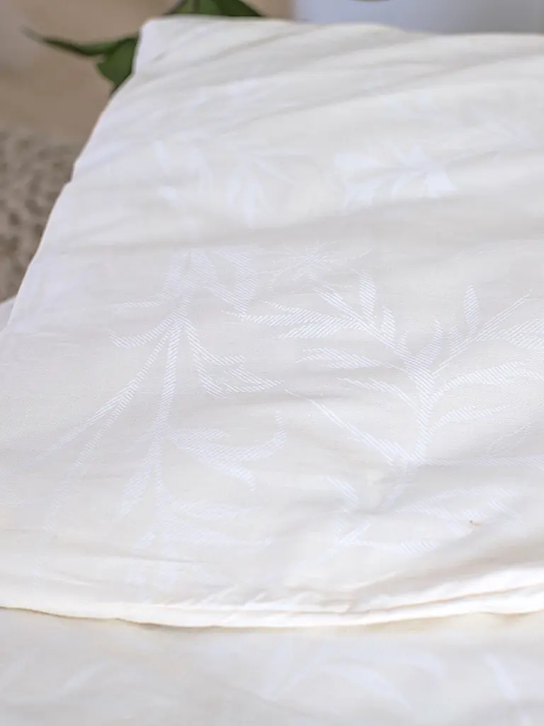 Комплект постільної білизни Ecotton полуторний 150х215 см білий із орнаментом (20-0709White) (19580) - фото 4