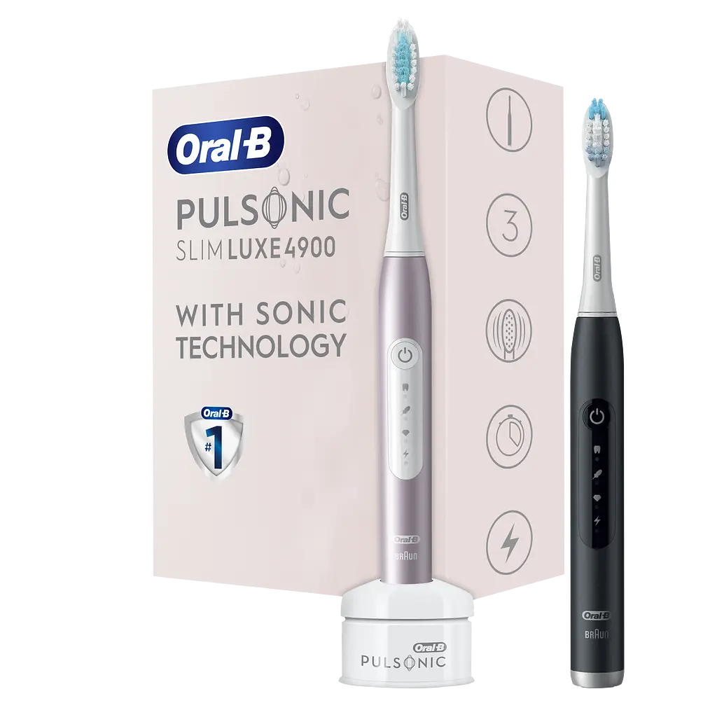 Електрична зубна щітка Oral-B Pulsonic Slim Luxe 4900 S411.526.3H типу 3717, 2 шт. - фото 3