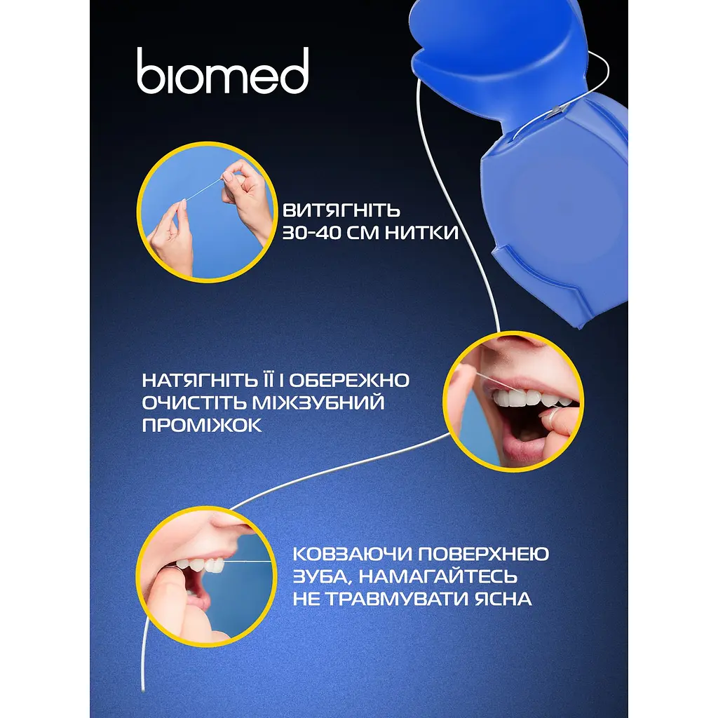 Зубна нитка Biomed Coconut&Mango 50 м - фото 14