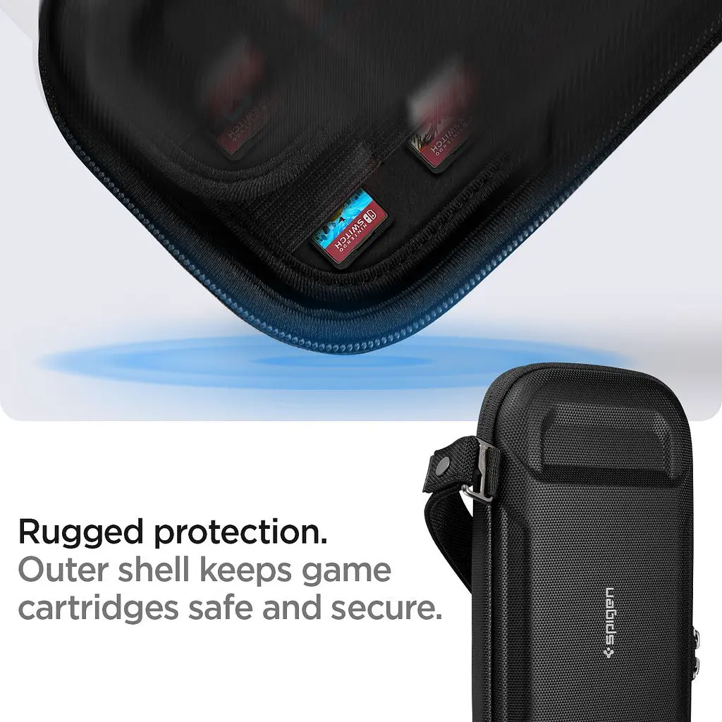 Кейс-чохол Spigen Rugged Armor Pro Pouch для Nintendo Switch OLED Black (AFA04021) - фото 17