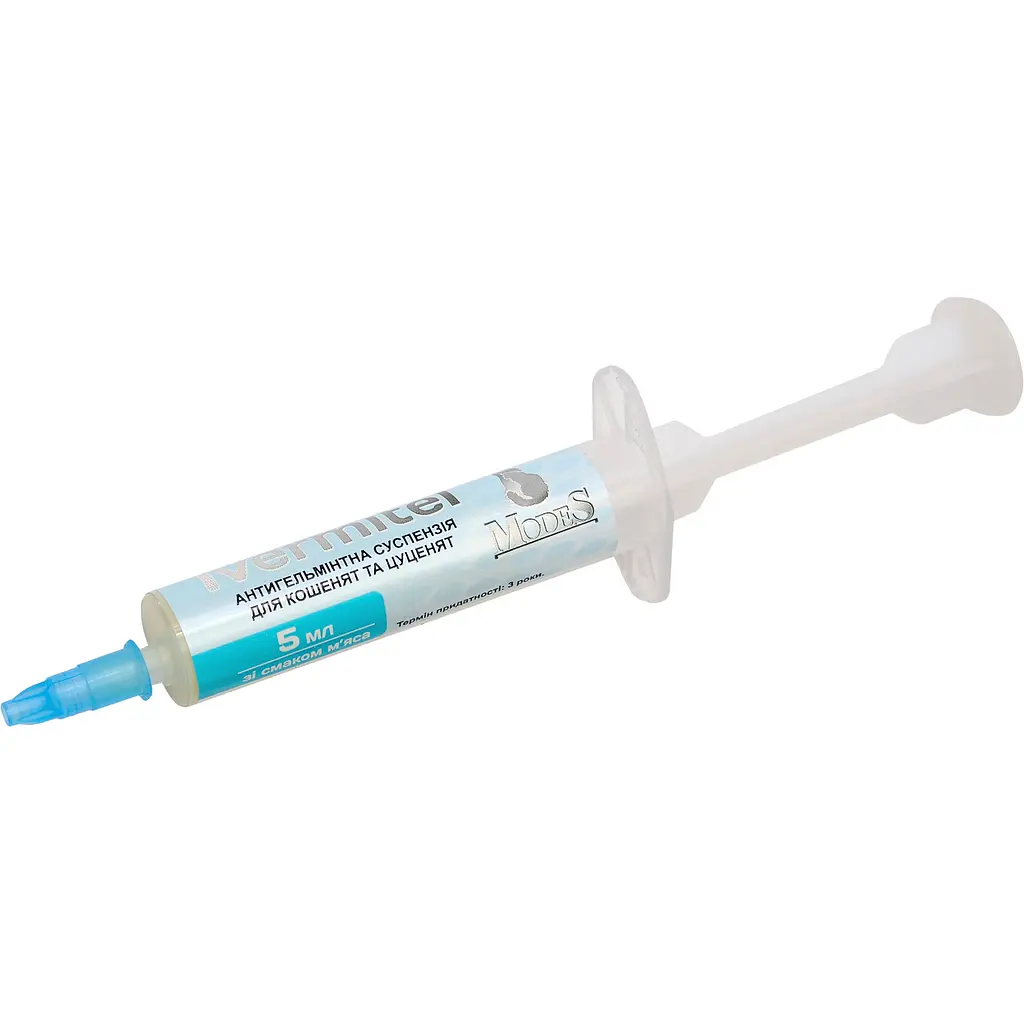 Суспензия антигельминтная для котят и щенков Ivermitel Modes со вкусом мяса 5 мл - фото 2