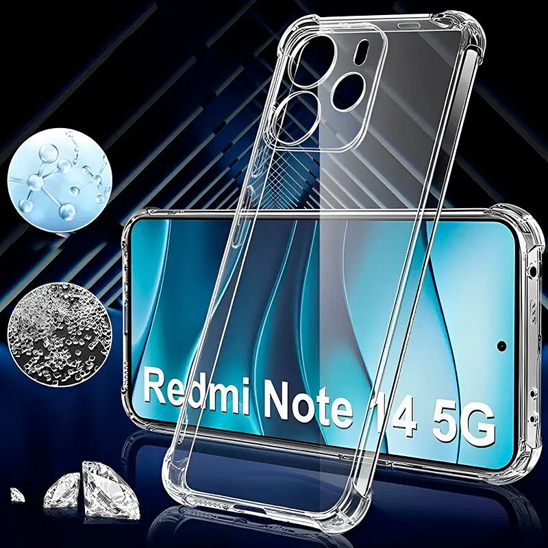Чохол для телефону Getman Ease logo Full Camera для Redmi Note 14 5G Transparent [130823] - фото 3