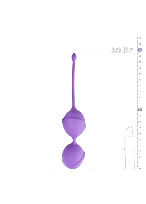 Вагінальні кульки EasyToys Jiggle Mouse, 19.5 см, фіолетовий - фото 5