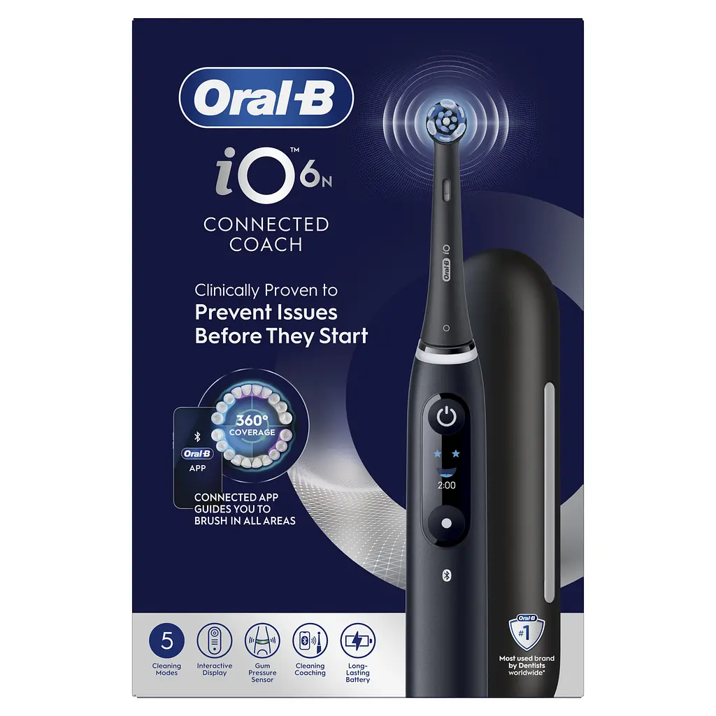 Електрична зубна щітка Oral-B iO 6 чорна - фото 2