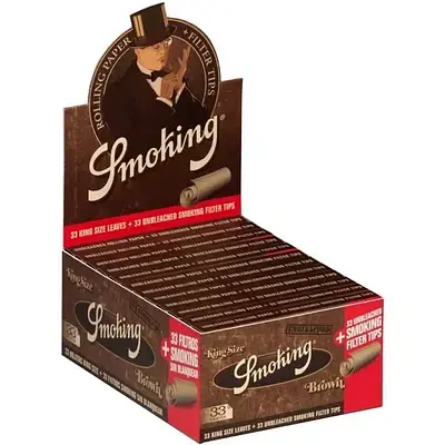 Папір Smoking Brown KS Slim + Фільтри Tips - фото 3