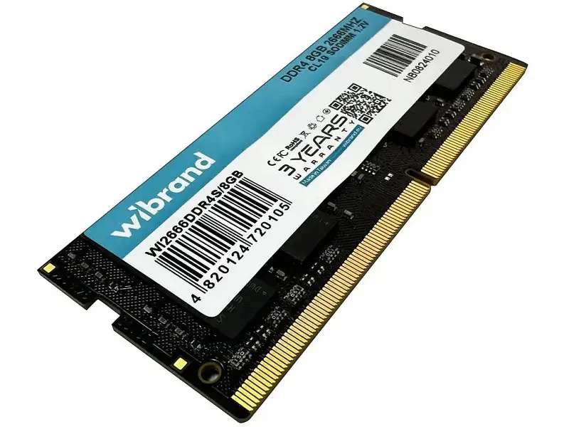 Модуль памяті Wibrand 8 GB SO-DIMM DDR4 2666 MHz (WI2666DDR4S/8GB) - фото 2