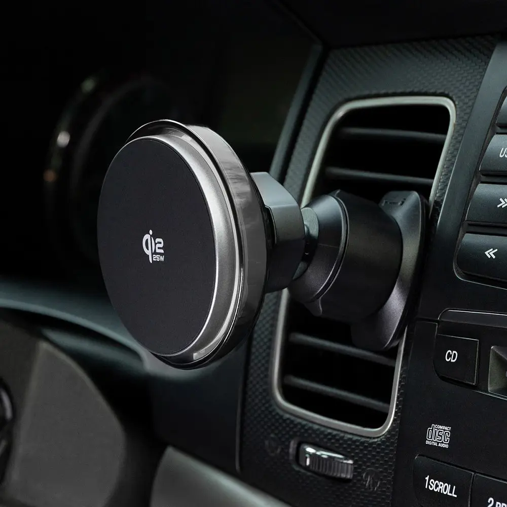 Автомобільний тримач з Бездротовим ЗП Proove Light Crystal Qi2.2 25W - фото 3