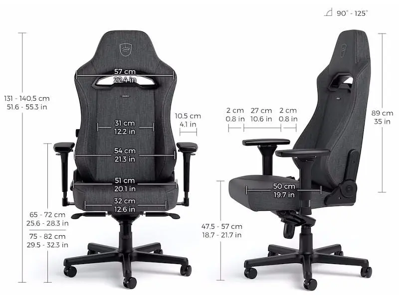 Крісло геймерське Noblechairs Hero Series ST Anthracite (NBL-HRO-ST-ATC) - фото 10