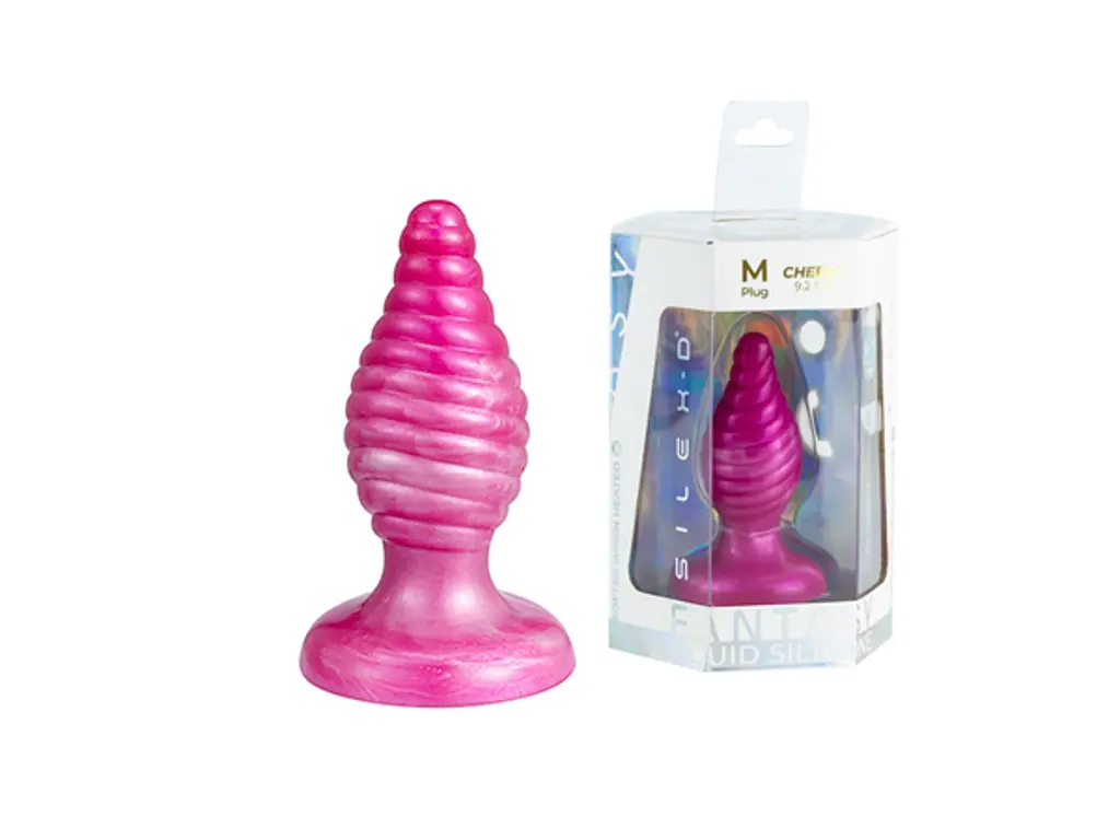 Анальна пробка Silexd Cherry Plug, 9.2 см (рожевий) - фото 6