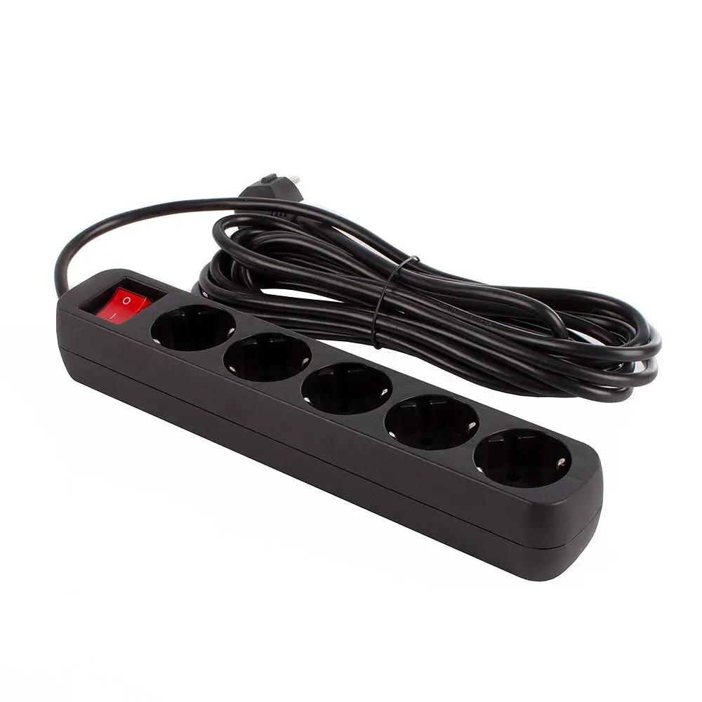 Мережевий фільтр ColorWay 5 розеток 5 м Black (CW-PSEA55BK) - фото 3