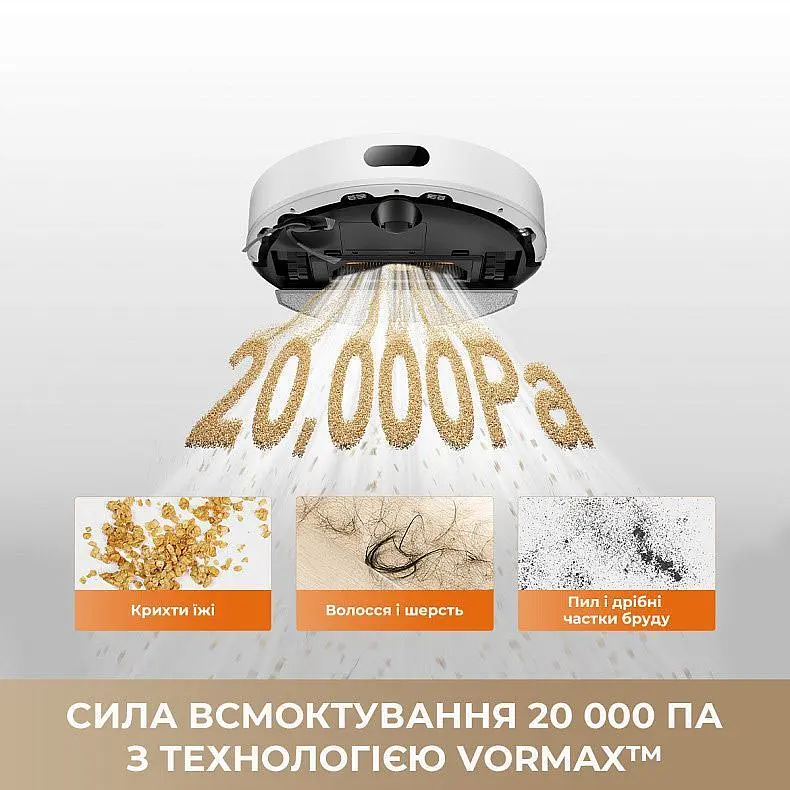 Робот-пилосос Dreame Bot F20 Plus White (RLF41GD-WH) [166699] - фото 10