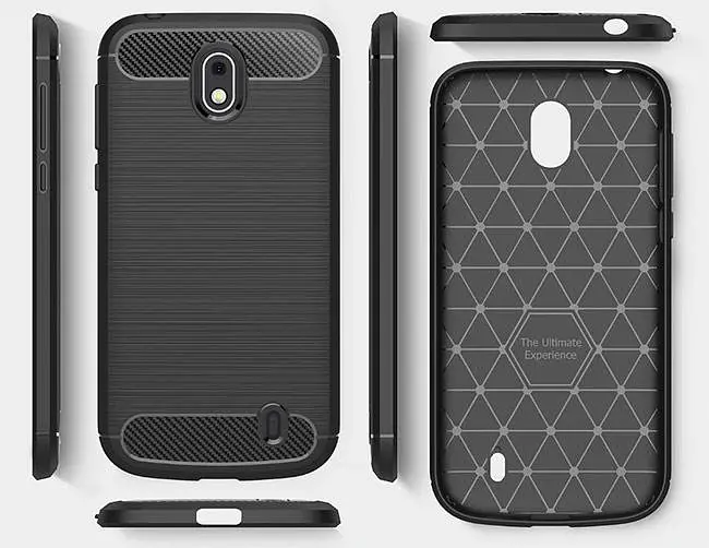 Чохол PRIMO Carbon Fiber для Nokia Series 1 Dual Sim Black - фото 3