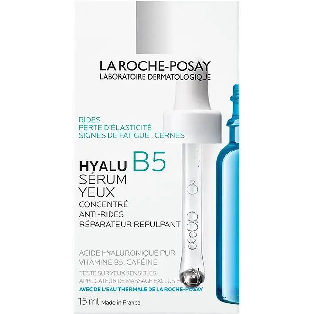 Дерматологічна сироватка La Roche-Posay Hyalu B5 Eye Serum для корекції зморщок та відновлення пружності чутливої шкіри навколо очей 15 мл - фото 3