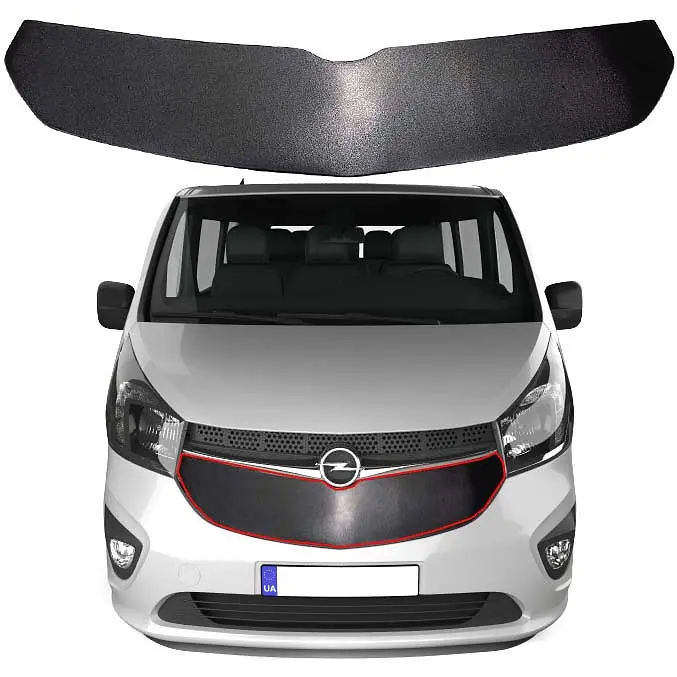 Зимова накладка на радіаторні решітку Opel Vivaro 2014- Мат (AutoElement)