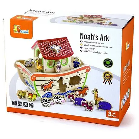 Деревянный сортер Viga Toys Ковчег со зверятами (50345) - фото 4
