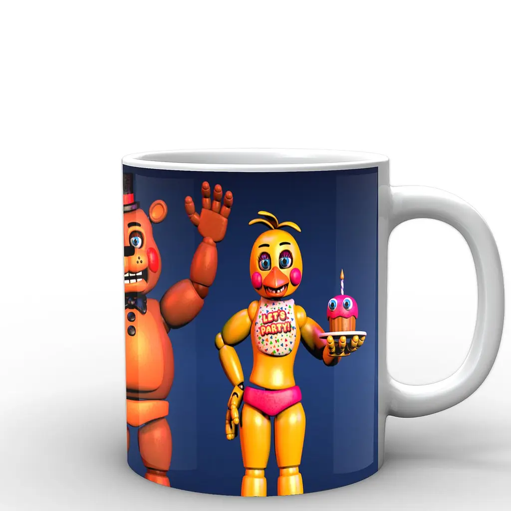 Кухоль GeekLand Five Nights At Freddys П'ять ночей з Фредді постер FN.02.011 330 мл білий - фото 2