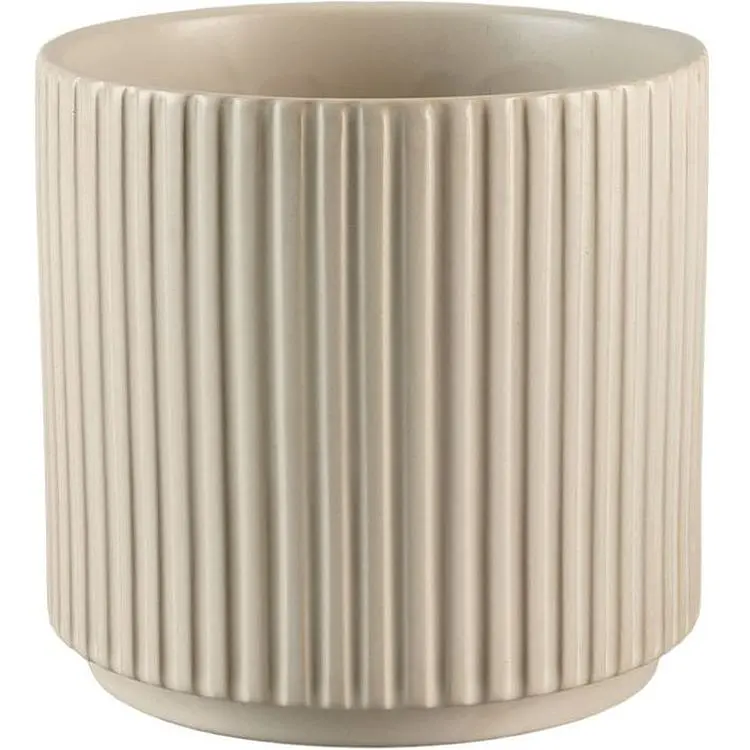 Ваза-кашпо МВМ My Home, 13 см, бежева (DH-FLOWERS-24 M BEIGE)