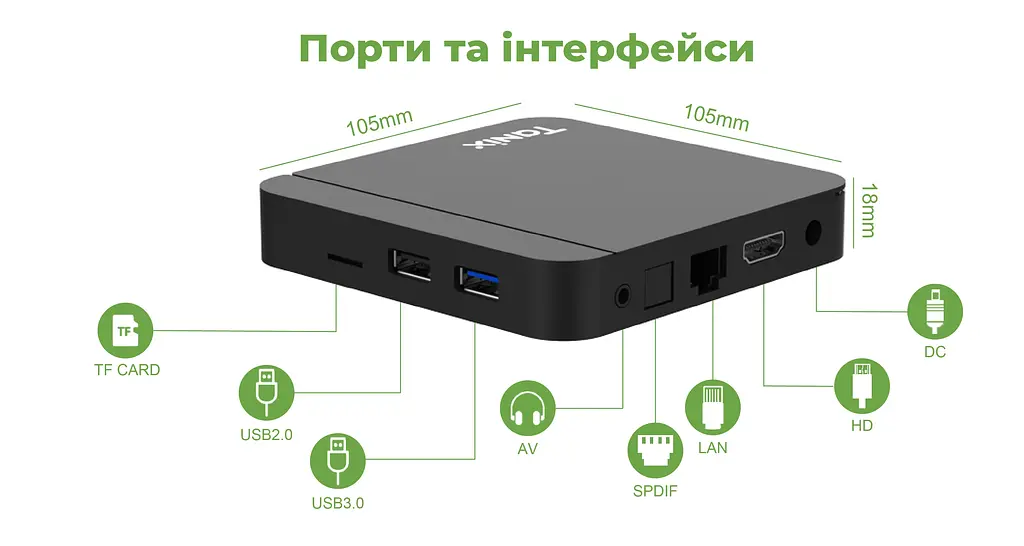 Tanix W2 4/64Gb Amlogic S905W2, Смарт ТВ приставка медіаплеєр 4K HDR, налаштування Android ATV 11 у подарунок, YouTube та фільми без реклами (Tanix W2 4/64Gb) - фото 8