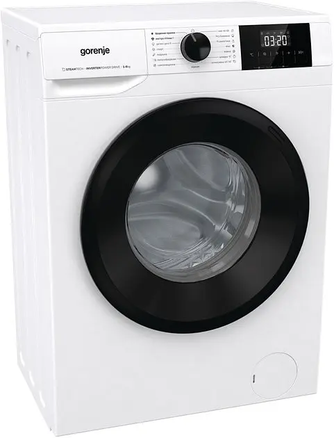 Стиральная машина Gorenje фронтальная, 6 кг, 1000, A+++, 43,5 см, дисплей, пар, инвертор, белый - фото 2
