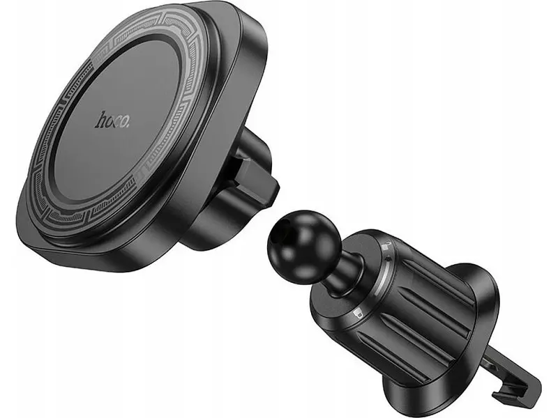 Автомобільний тримач для смартфона Hoco H28 Rainbow Magnetic Black (6942007611459) - фото 3
