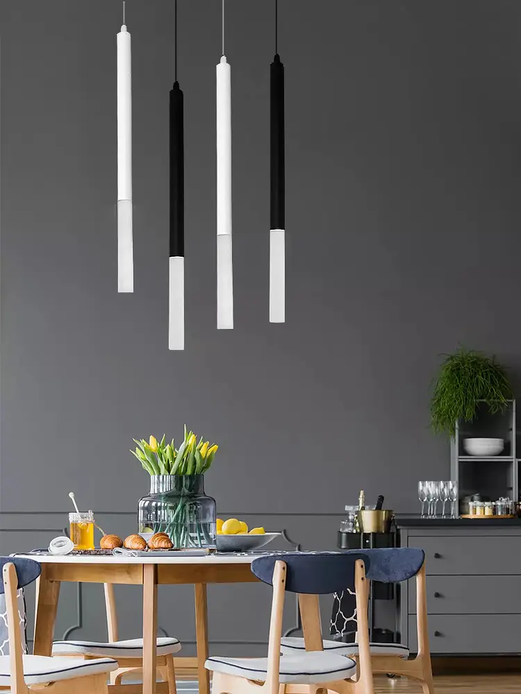 Люстра подвесная Brille тубус LED 5W NW BK (AL-705S/1) - фото 6