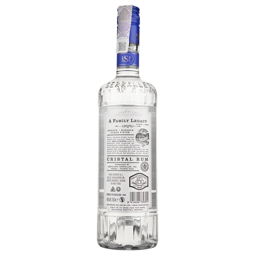Ром Don Q Cristal, 40%, 0,7 л - фото 2