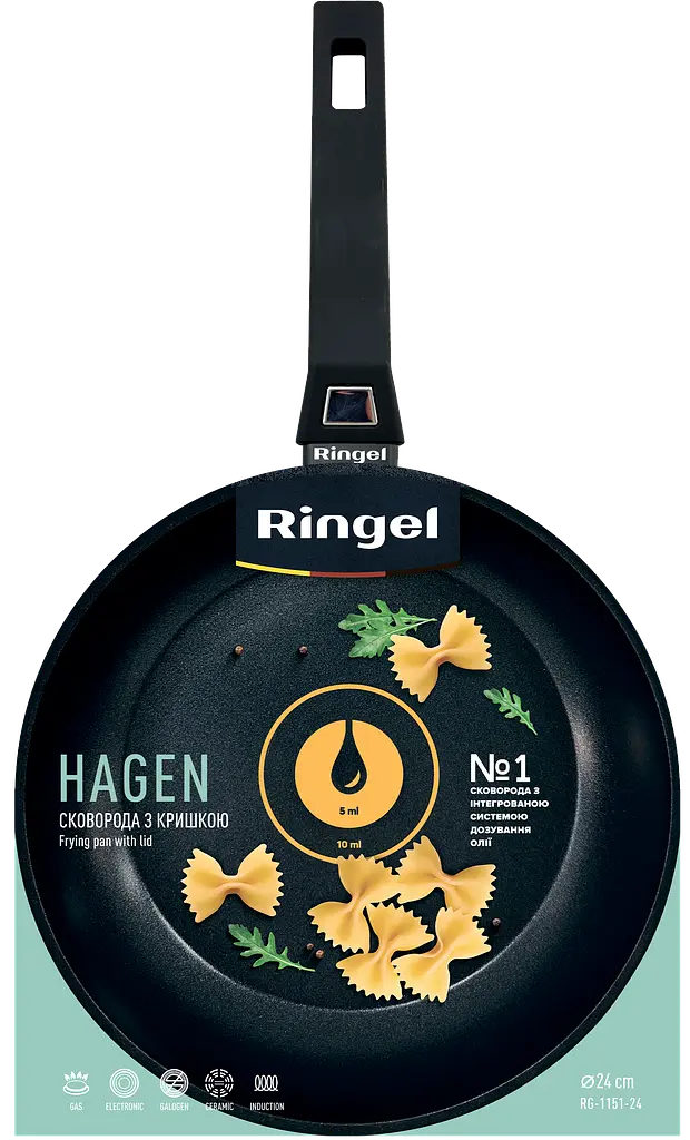 Сковорода Ringel Hagen 24 см kuh0016705 - фото 3
