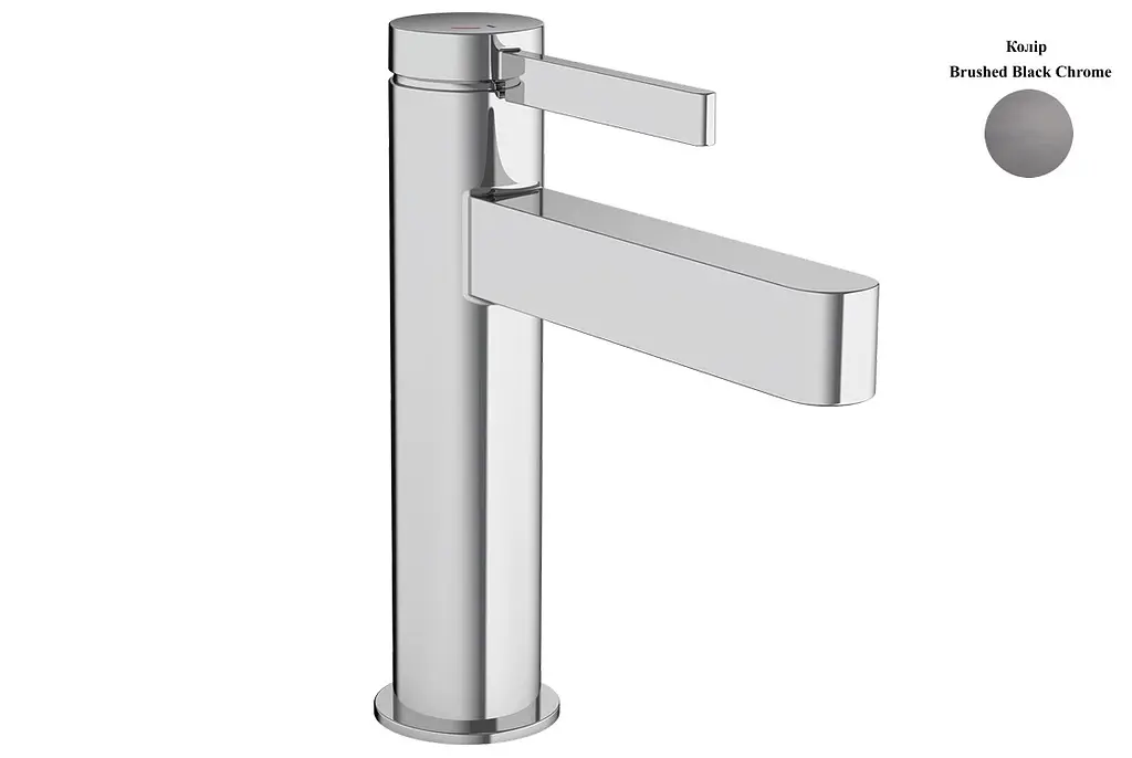 Змішувач для умивальника Hansgrohe Finoris CoolStart з д/к push-open brushed black chrome 76024340