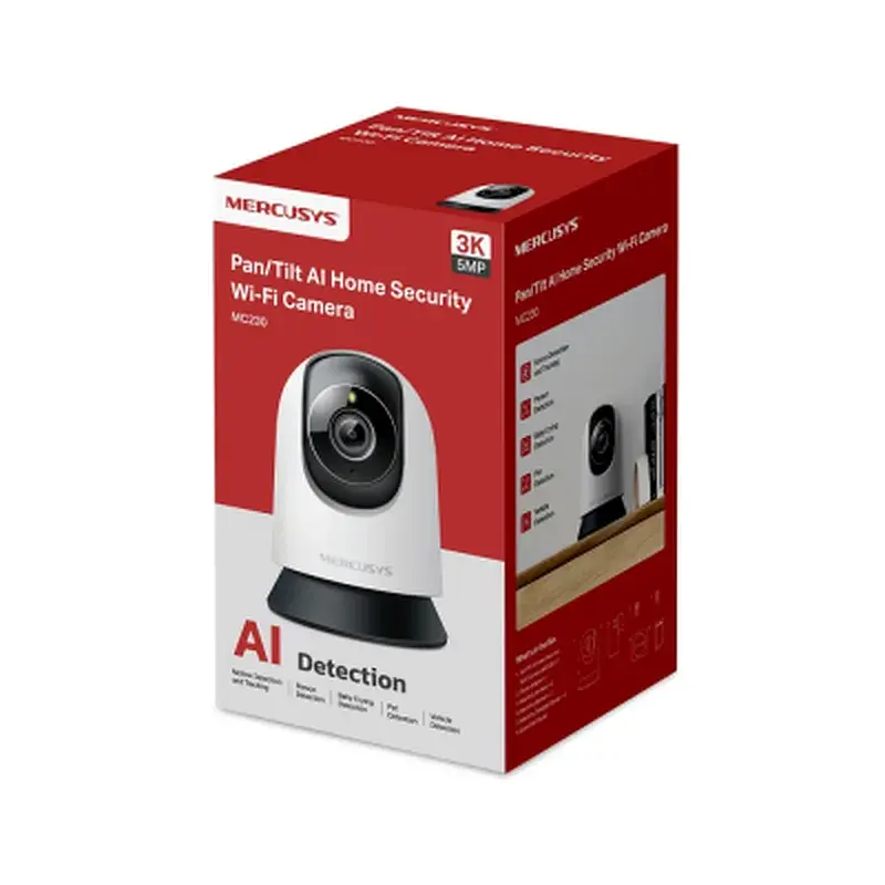 Камера відеоспостереження Mercusys IP-Камера MERCUSYS MC230 5MP N300 microSD motion detection. AI (MC230) - фото 10