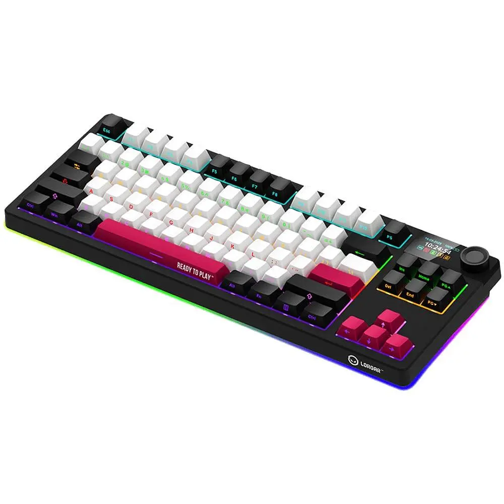 Клавиатура Lorgar KBP70TKLW Pro Wireless TKL EN/UA Black Red (LRG-KBP70TKLW-BK-US) - фото 4