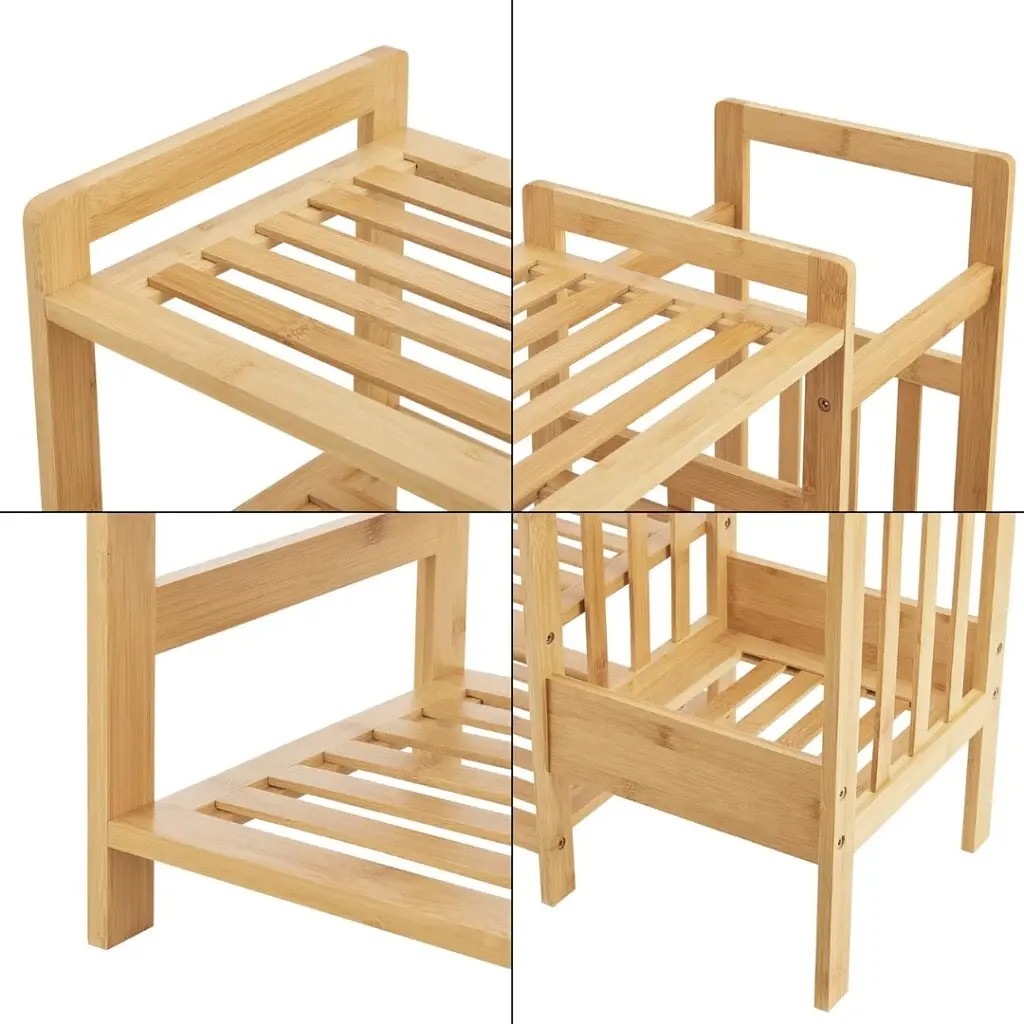 Бамбукова полиця для взуття Chomik Avenue з підставкою для парасольок - фото 7