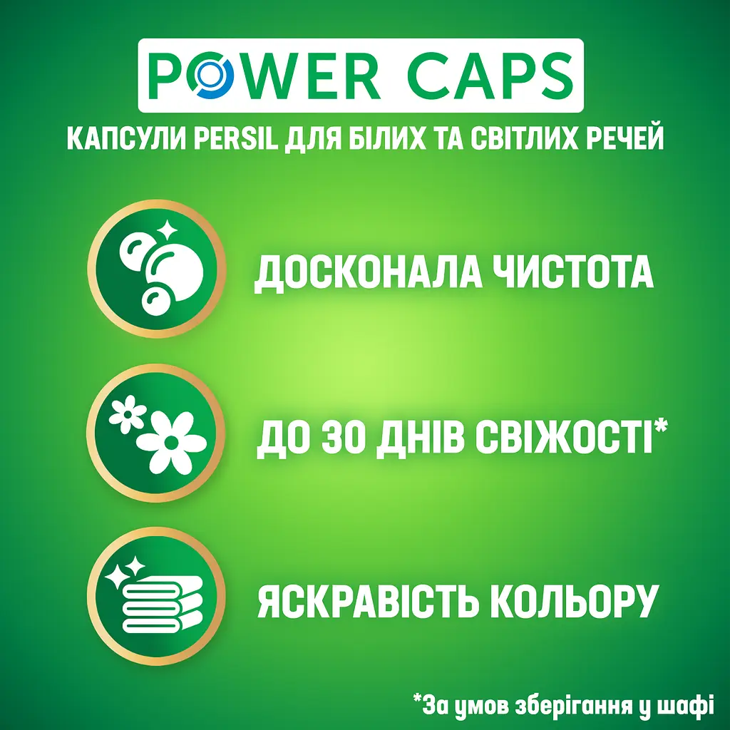 Капсули для прання Persil Power Caps Універсальні, 14 шт. - фото 4