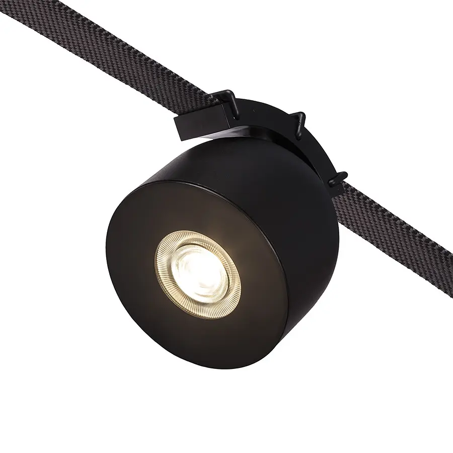 Трековий світильник LED Levistella 78012-BL08 BK, 12W, 4000K, чорний алюміній, для текстильної трекової системи - фото 3