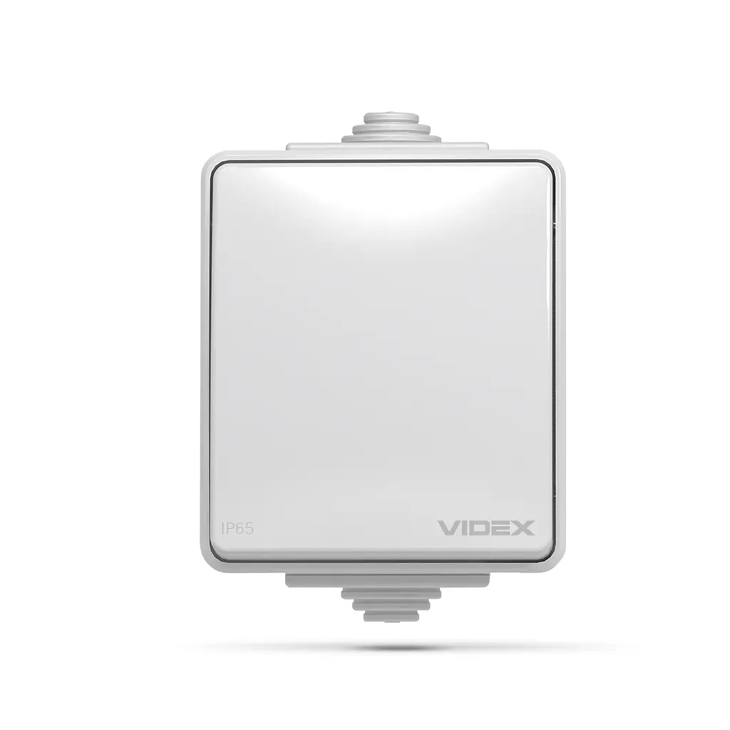 Вимикач Videx BINERA IP65 зовнішній 1кл сірий (VF-BNW11-36125) - фото 2
