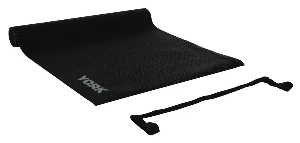 Килимок (мат) для фітнесу та йоги York Fitness 0,3см чорний - фото 3