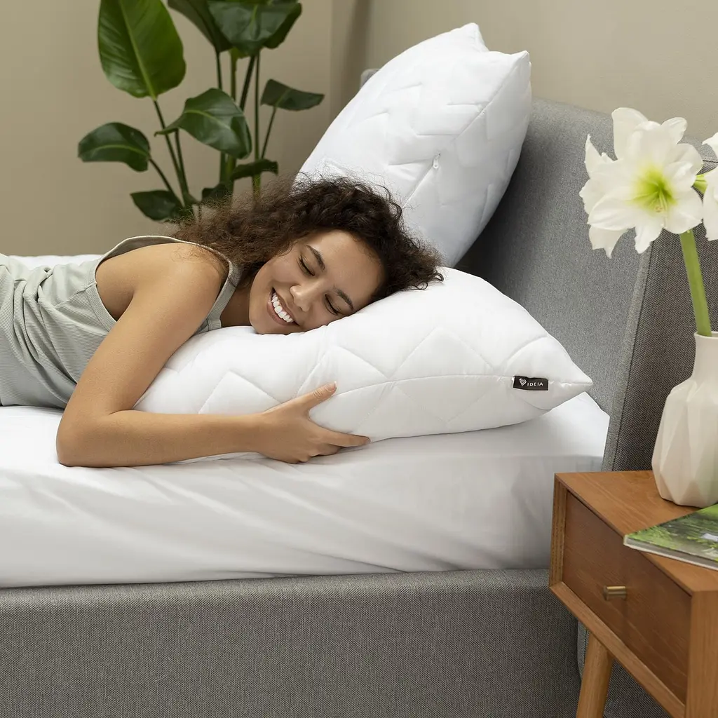 Подушка Idei  Nordic Comfort Ideia  антиалергенна 60х60 см біла (8000034961) - фото 8