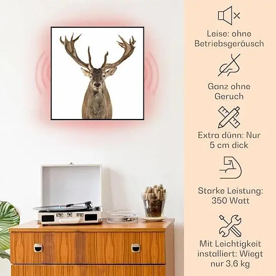 Инфракрасный обогреватель Klarstein Air Art Smart 7 м² 350 Вт (10037831) - фото 3