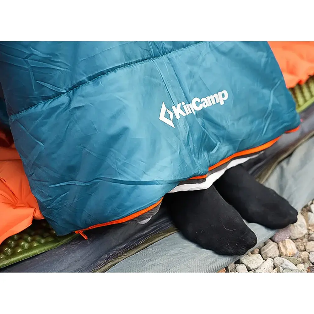 Спальний мішок KingCamp Tigris 250 Comf +12°C / Lim +7°C / Extr -3°C Peacockblue - фото 7