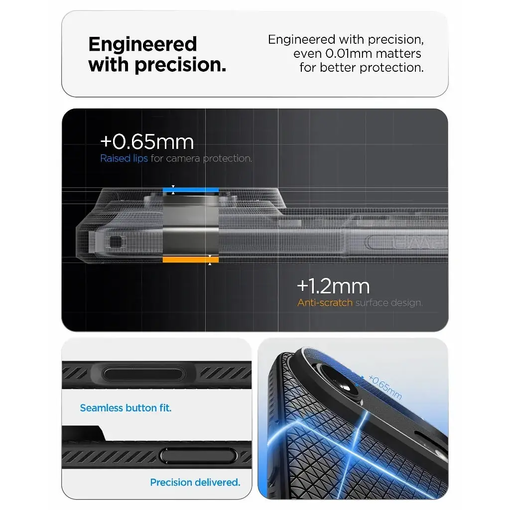 Чохол Spigen для iPhone 17 Air, Liquid Air, Matte Black teh0019362 - фото 5