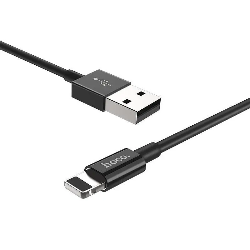 USB Cable Hoco X23 Skilled Lightning Black 1m - фото 2