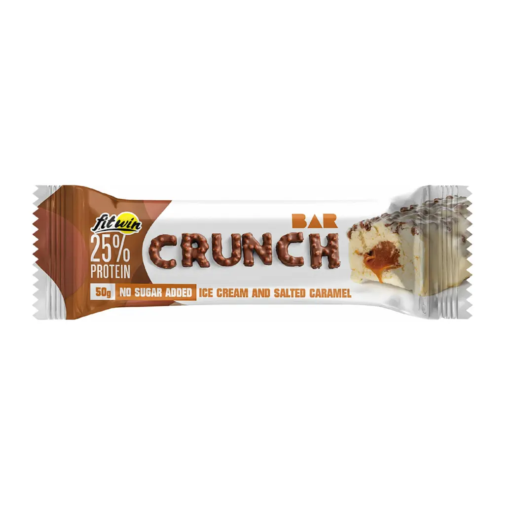 Протеїновий батончик Crunch Bar — 12 × 50 г, солона карамель