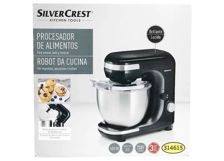 Міксер планетарний - тістоміс Silver Crest SKM 600 A1 black 5 л - фото 8
