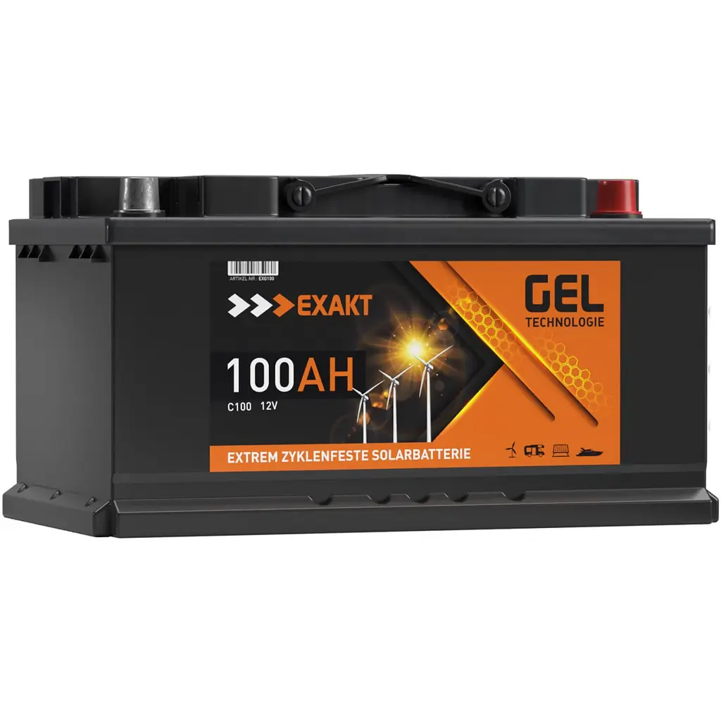 Акумулятор гелевий EXAKT C100 Solar Batterie 100Аh/12V GEL - фото 4